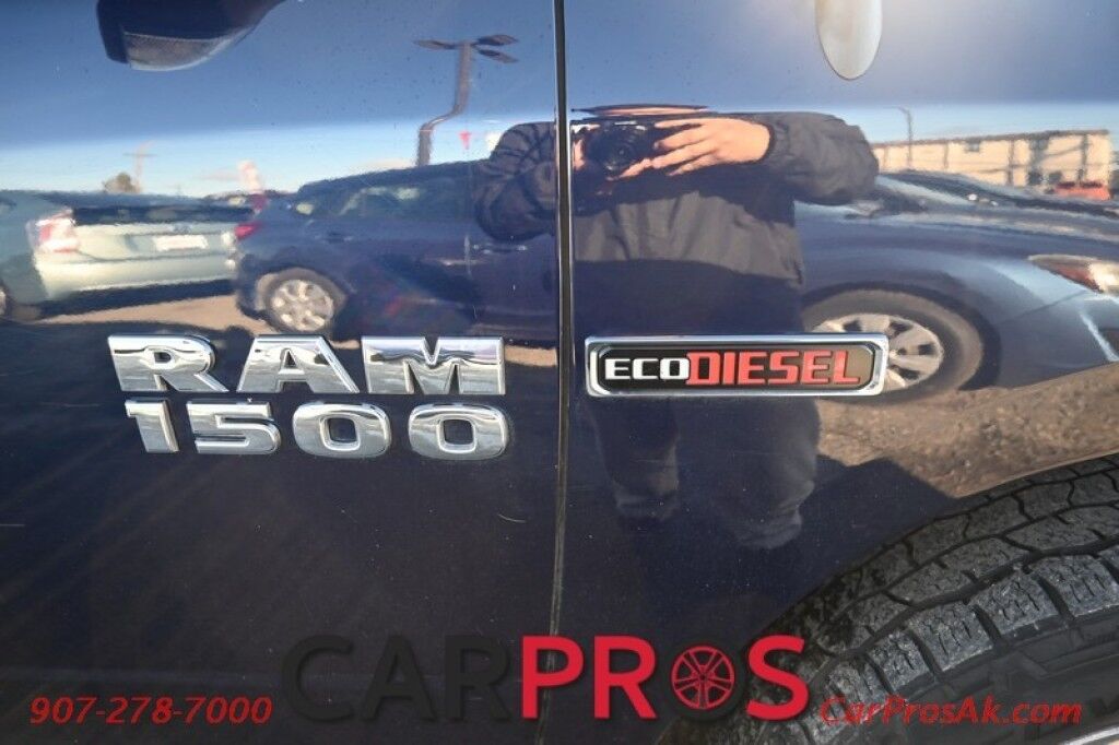 2017 Ram 1500 Big Horn - Crew Cab - 4x4 - 3.0L EcoDiesel V6 - Remote Start - Heated Seats & Steering Wheel - Backup Camera - Front & Rear Park Sensors - Trailer Brake Controller - Tow Pkg - 27 MPG Anchorage AK