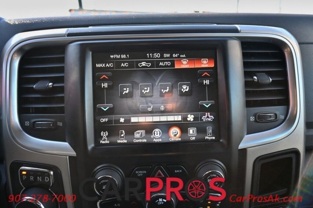 2017 Ram 1500 Big Horn - Crew Cab - 4x4 - 3.0L EcoDiesel V6 - Remote Start - Heated Seats & Steering Wheel - Backup Camera - Front & Rear Park Sensors - Trailer Brake Controller - Tow Pkg - 27 MPG Anchorage AK
