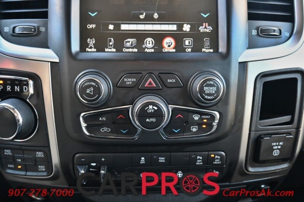 2017 Ram 1500 Big Horn - Crew Cab - 4x4 - 3.0L EcoDiesel V6 - Remote Start - Heated Seats & Steering Wheel - Backup Camera - Front & Rear Park Sensors - Trailer Brake Controller - Tow Pkg - 27 MPG Anchorage AK