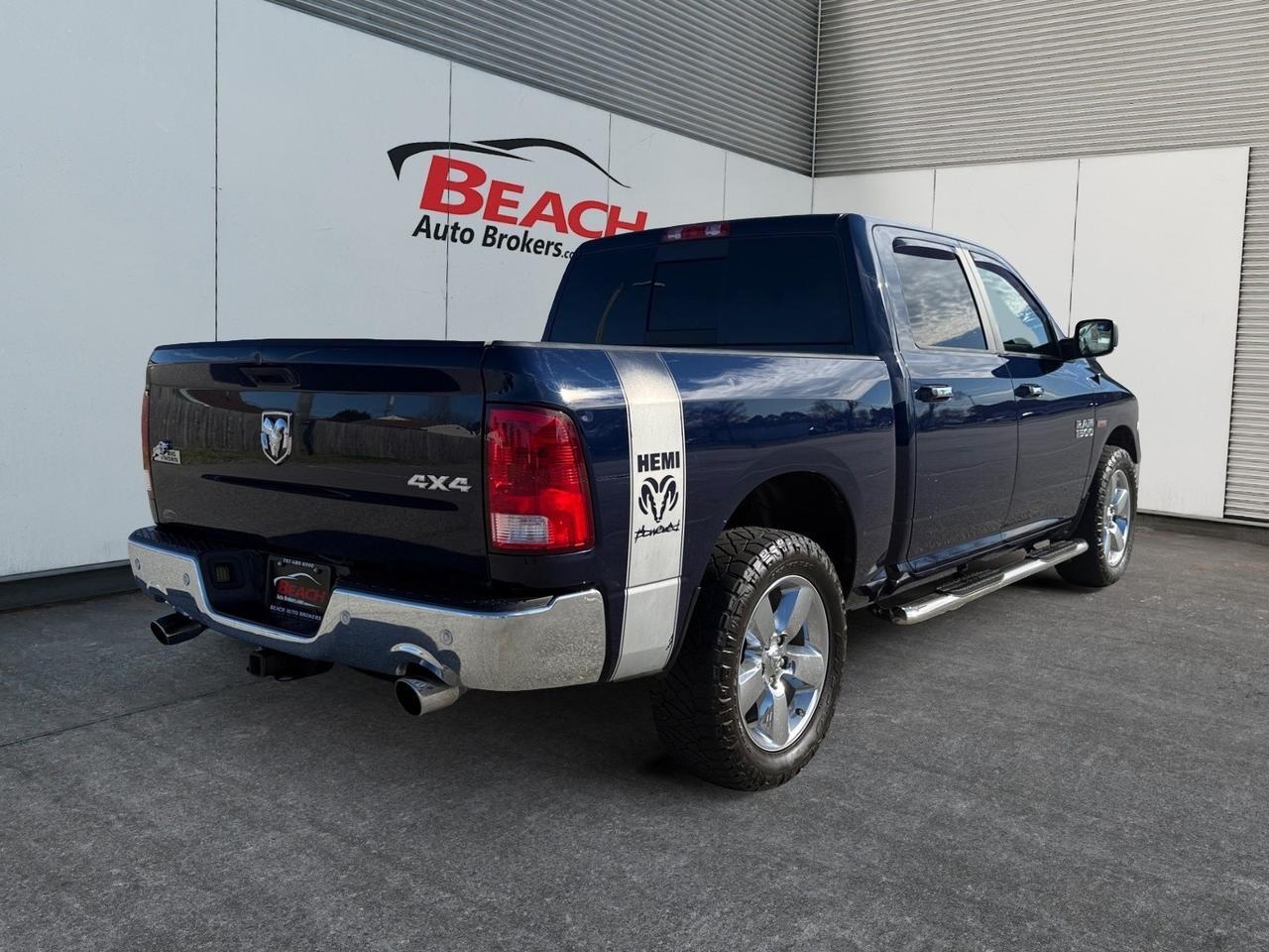 2017 Ram 1500 Big Horn, HEATED SEATS, ALPINE SPEAKERS, UNIVERSAL GARAGE DOOR OPENER, BLUETOOTH, TOW PACKAGE, BED LINER, POWER SLIDING REAR WINDOW, POWER/HEATED MIRRORS, BACKUP CAMERA, RUNNING BOARDS, LOW MILES! Norfolk VA