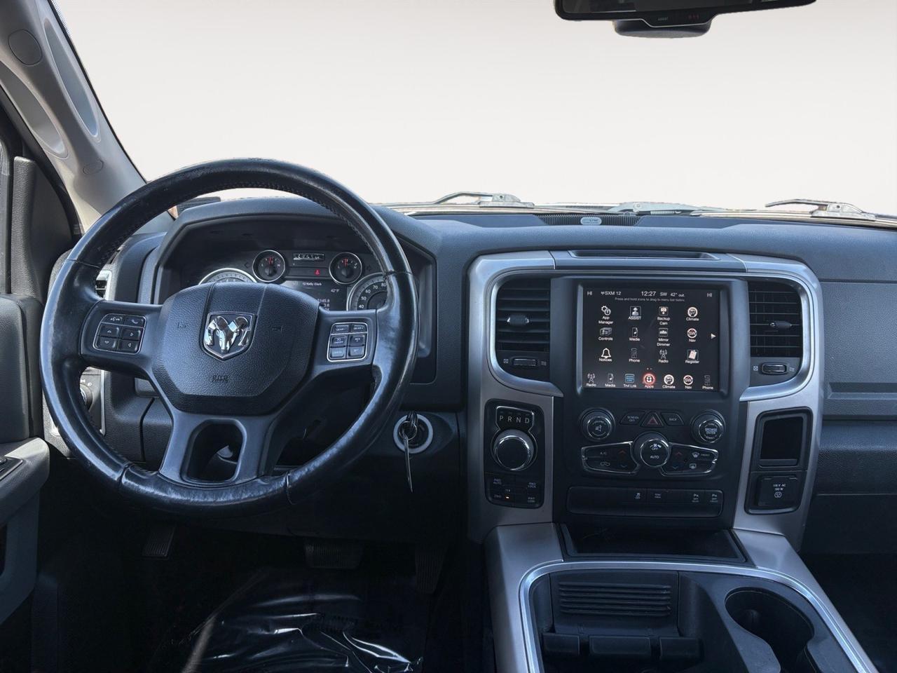 2017 Ram 1500 Big Horn, RUNNING BOARDS, TOW PACKAGE, BACKUP CAMERA WITH PARKING SENSORS, REMOTE START, BED LINER, NAVIGATION, REAR POWER SLIDING WINDOW, CLEAN CARFAX, DRIVE BIG IN THIS RAM!