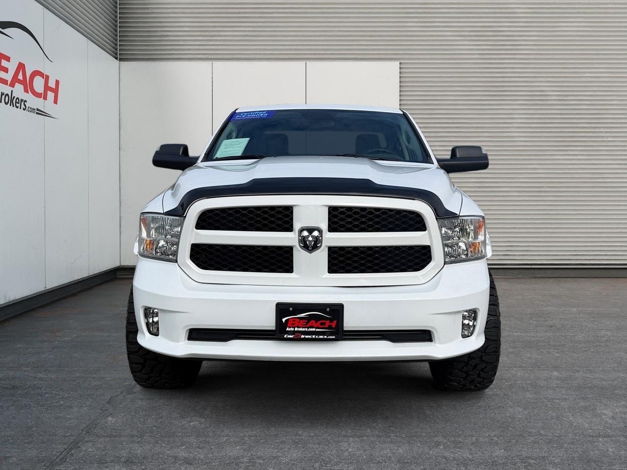 2017 Ram 1500 Express, TONNEAU COVER, BLUETOOTH, POWER/HEATED MIRRORS, BED LINER, TOW PACKAGE, BACKUP CAMERA, REMOTE KEYLESS ENTRY, LOW MILES, COME AND TEST DRIVE TODAY!