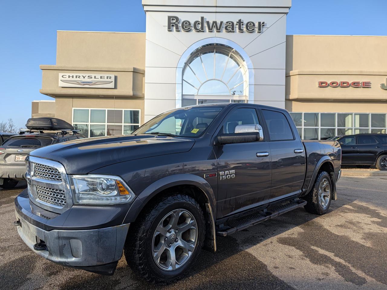 2017 Ram 1500 Laramie Crew Cab 4x4 | 3L EcoDiesel V6 | Premium Heated Vented Leather | Power Sunroof | NAV