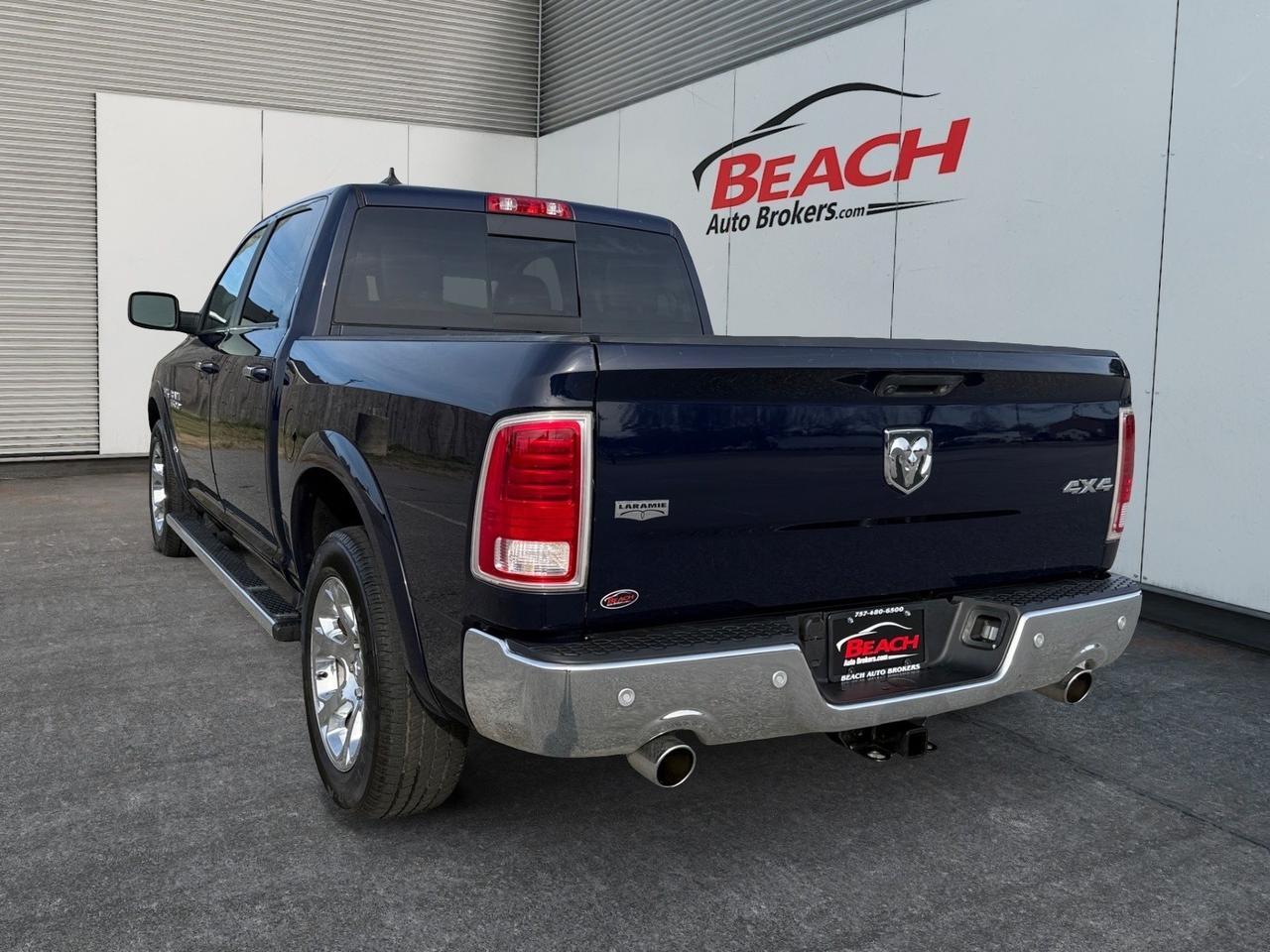 2017 Ram 1500 Laramie, HEATED AND VENTILATED SEATS, HEATED STEERING WHEEL, SUNROOF, HEATED REAR SEATS, ALPINE SPEAKERS, POWER SLIDING REAR WINDOW, NAVIGATION, REMOTE START, ONLY 1 OWNER, CLEAN CARFAX! Norfolk VA