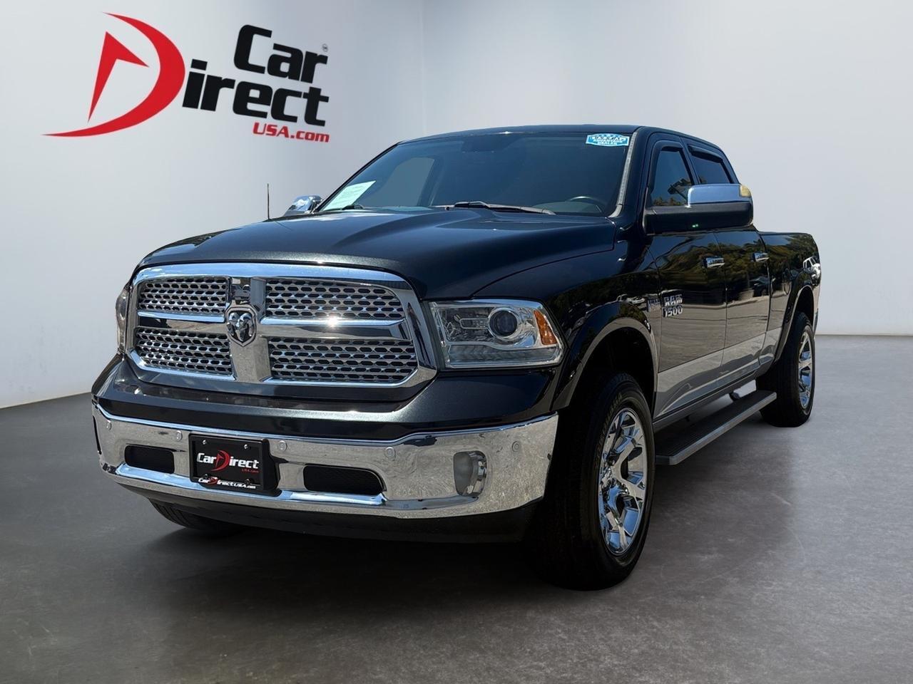 2017 Ram 1500 Laramie, REAR POWER SLIDING WINDOW, LED BED LIGHTING, RUNNING BOARDS, BED LINER, TOW PACKAGE, BACKUP CAMERA, POWER SUNROOF, HEATED & VENTILATED SEATS, LOW MILEAGE, SEE THIS RAM TODAY! Virginia Beach VA