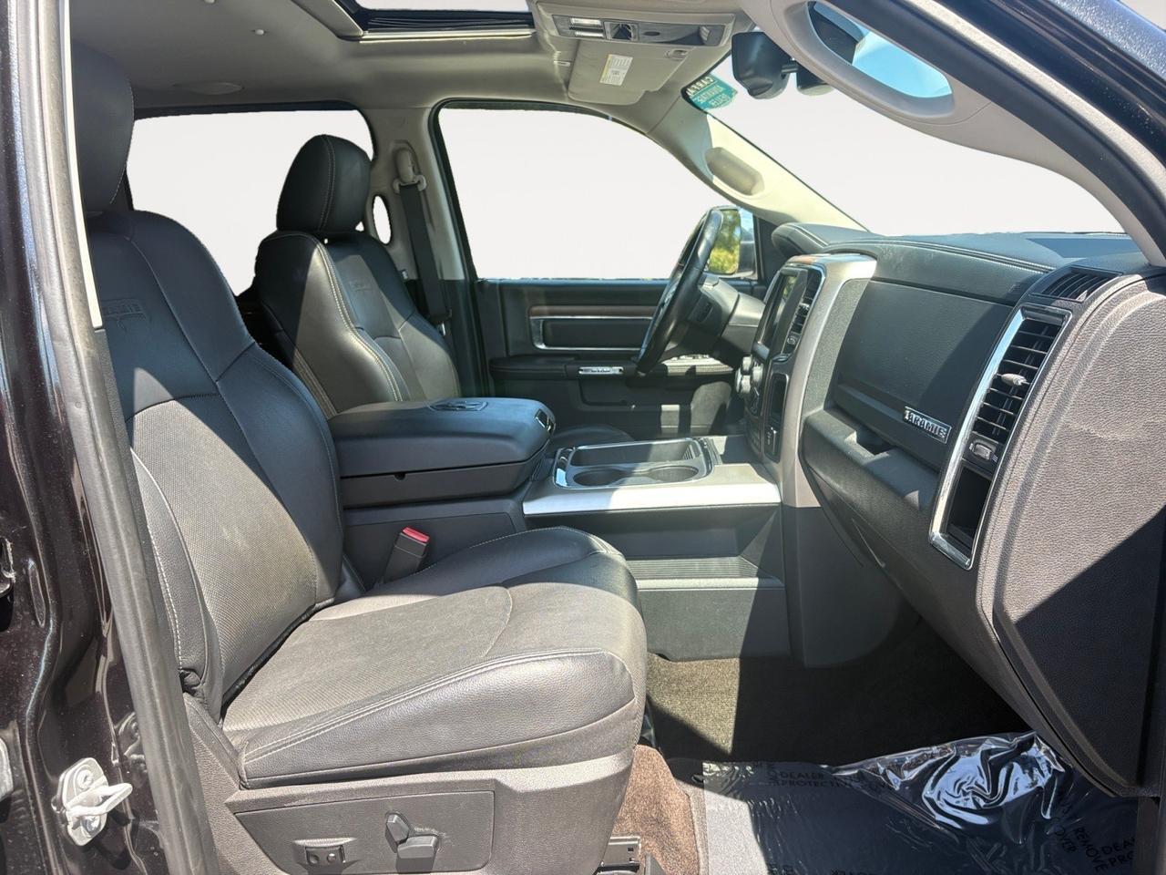2017 Ram 1500 Laramie, REAR POWER SLIDING WINDOW, LED BED LIGHTING, RUNNING BOARDS, BED LINER, TOW PACKAGE, BACKUP CAMERA, POWER SUNROOF, HEATED & VENTILATED SEATS, LOW MILEAGE, SEE THIS RAM TODAY! Virginia Beach VA