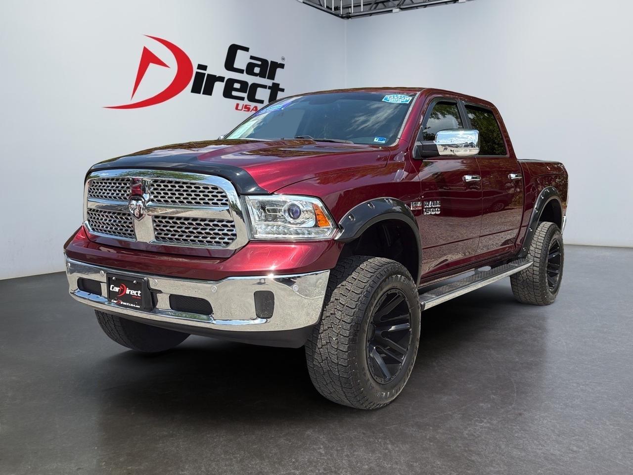 2017 Ram 1500 Laramie, TOW PACKAGE, SUNROOF, RAM BOX CARGO, REMOTE START, UCONNECT BLUETOOTH, HEATED & VENTILATED SEATS, HEATED REAR SEATS, NAVIGATION, REAR POWER SLIDING WINDOW, ONLY 89K MILES, THIS RAM IS READY TO BE IN YOUR DRIVEWAY!
