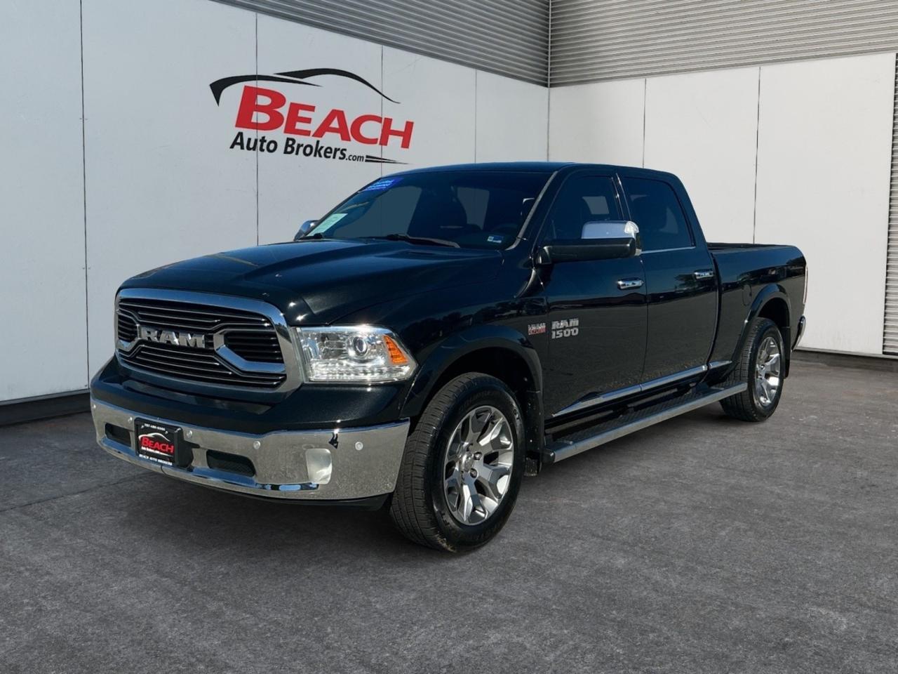 2017 Ram 1500 Limited, HEATED/VENTILATED SEATS, HEATED REAR SEATS, SUNROOF, BLUETOOTH, POWER FOLDING MIRRORS, TOW PACKAGE, BED LINER, RUNNING BOARDS, POWER SLIDING REAR WINDOW, CLEAN CARFAX, LOW MILES!