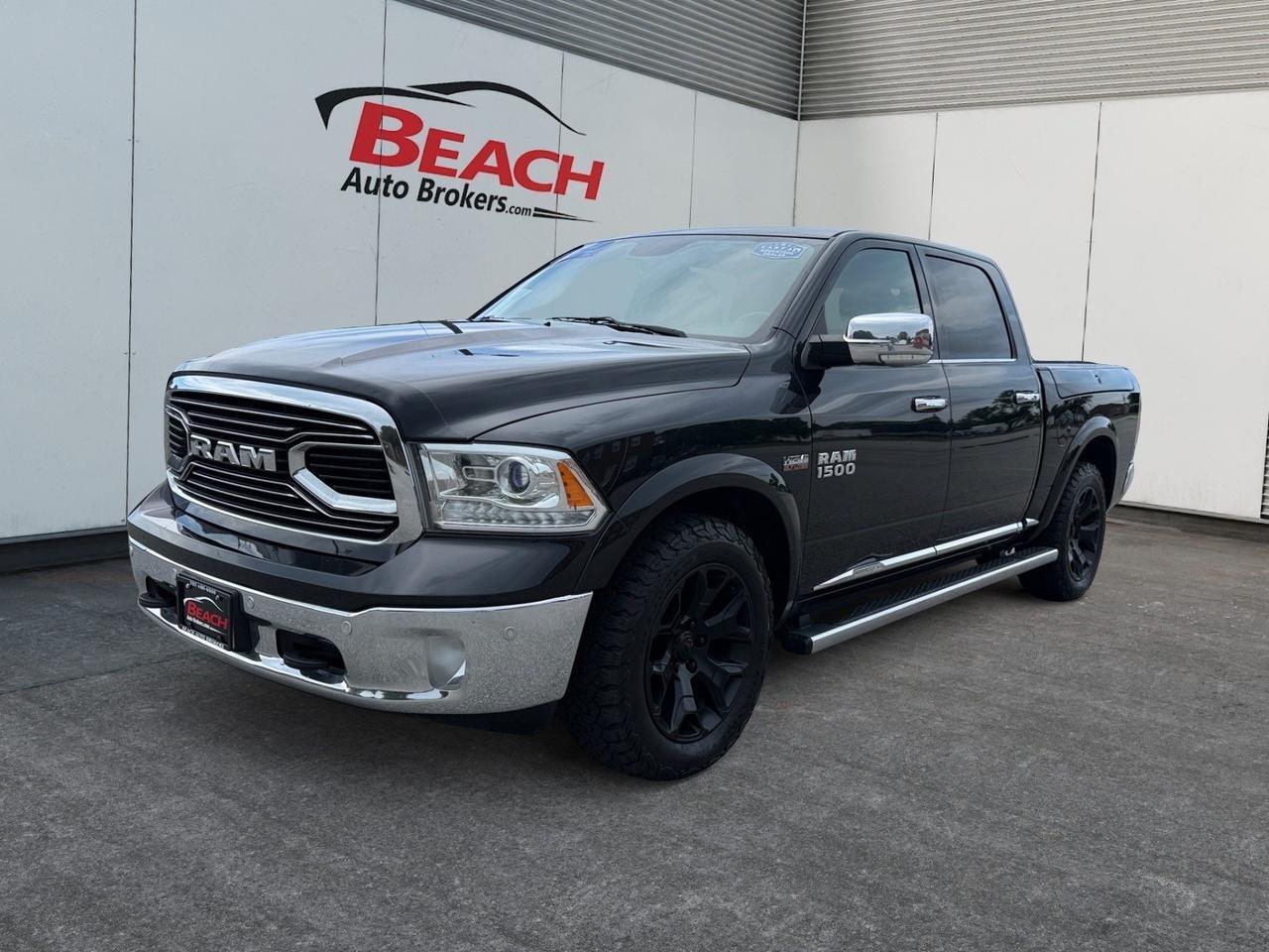 2017 Ram 1500 Limited, HEATED/VENTILATED SEATS, HEATED REAR SEATS, SUNROOF, UNIVERSAL GARAGE DOOR OPENER, ALPINE SPEAKERS, BACKUP CAMERA, POWER FOLDING MIRRORS, RUNNING BOARDS, TOW PACKAGE, TOW HOOKS, CLEAN CARFAX, THIS RAM HAS IT ALL!