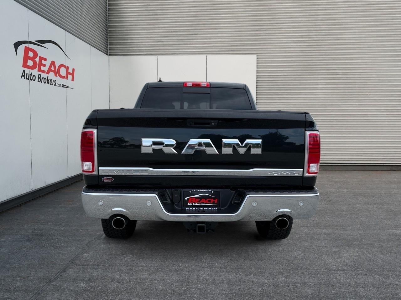2017 Ram 1500 Limited, HEATED/VENTILATED SEATS, HEATED REAR SEATS, SUNROOF, UNIVERSAL GARAGE DOOR OPENER, ALPINE SPEAKERS, BACKUP CAMERA, POWER FOLDING MIRRORS, RUNNING BOARDS, TOW PACKAGE, TOW HOOKS, CLEAN CARFAX, THIS RAM HAS IT ALL! Norfolk VA
