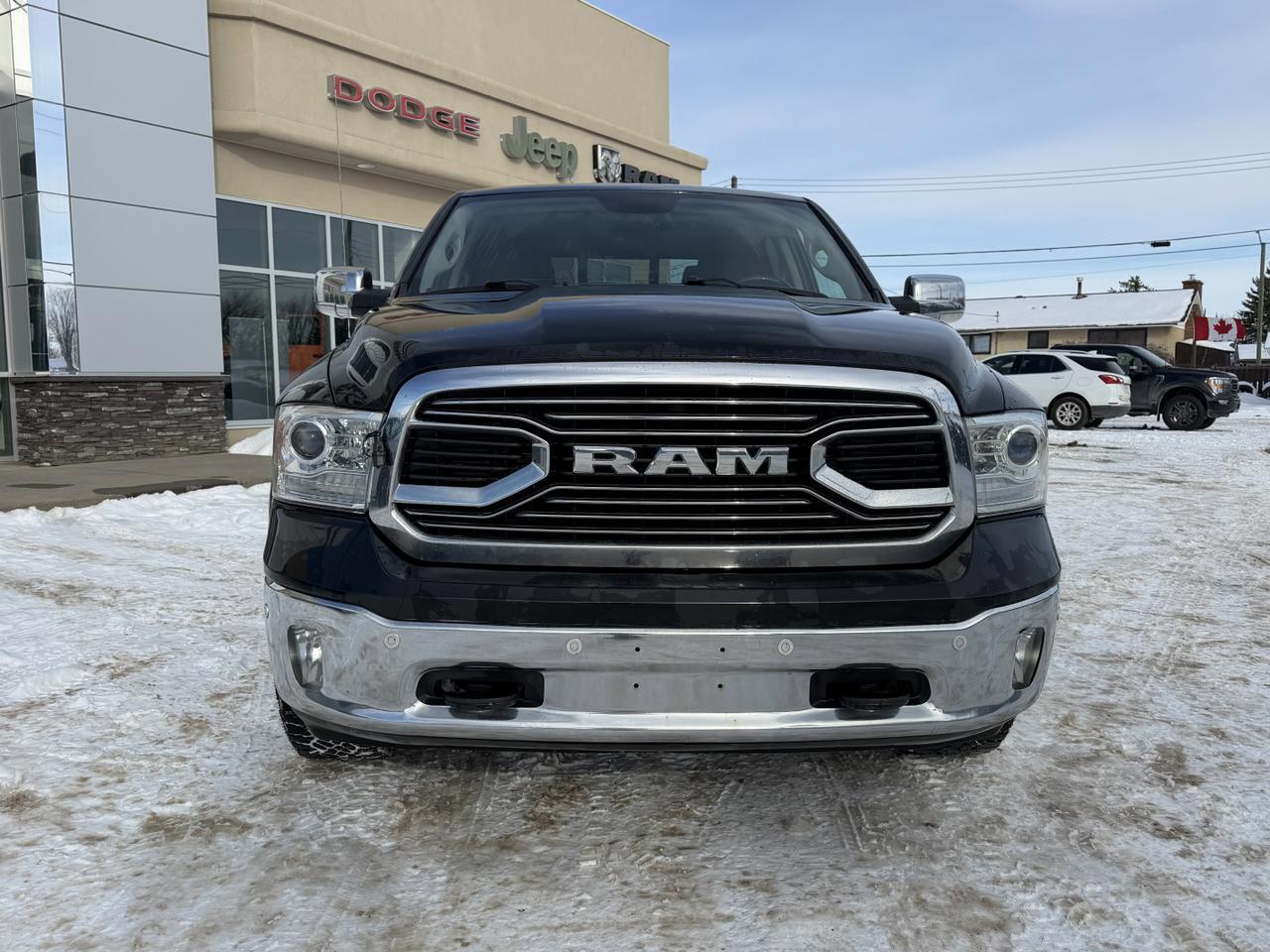 2017 Ram 1500 Longhorn Crew Cab 4x4 | V8 | NAV | Sunroof | Leather | Heated Vented Seats | Remote Start Redwater AB