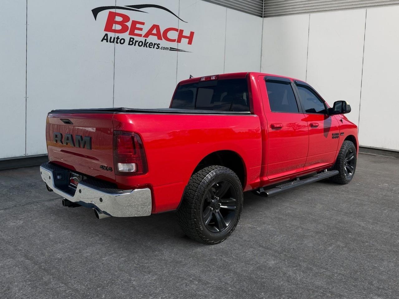 2017 Ram 1500 Night, HEATED SEATS, HEATED STEERING WHEEL, TONNEAU COVER, BACKUP CAMERA, POWER/HEATED MIRRORS, POWER FOLDING MIRRORS, POWER SLIDIG REAR WINDOW, BLUETOOTH, REMOTE KEYLESS ENTRY, BED LINER, TOW PACKAGE, CLEAN CARFAX! Norfolk VA