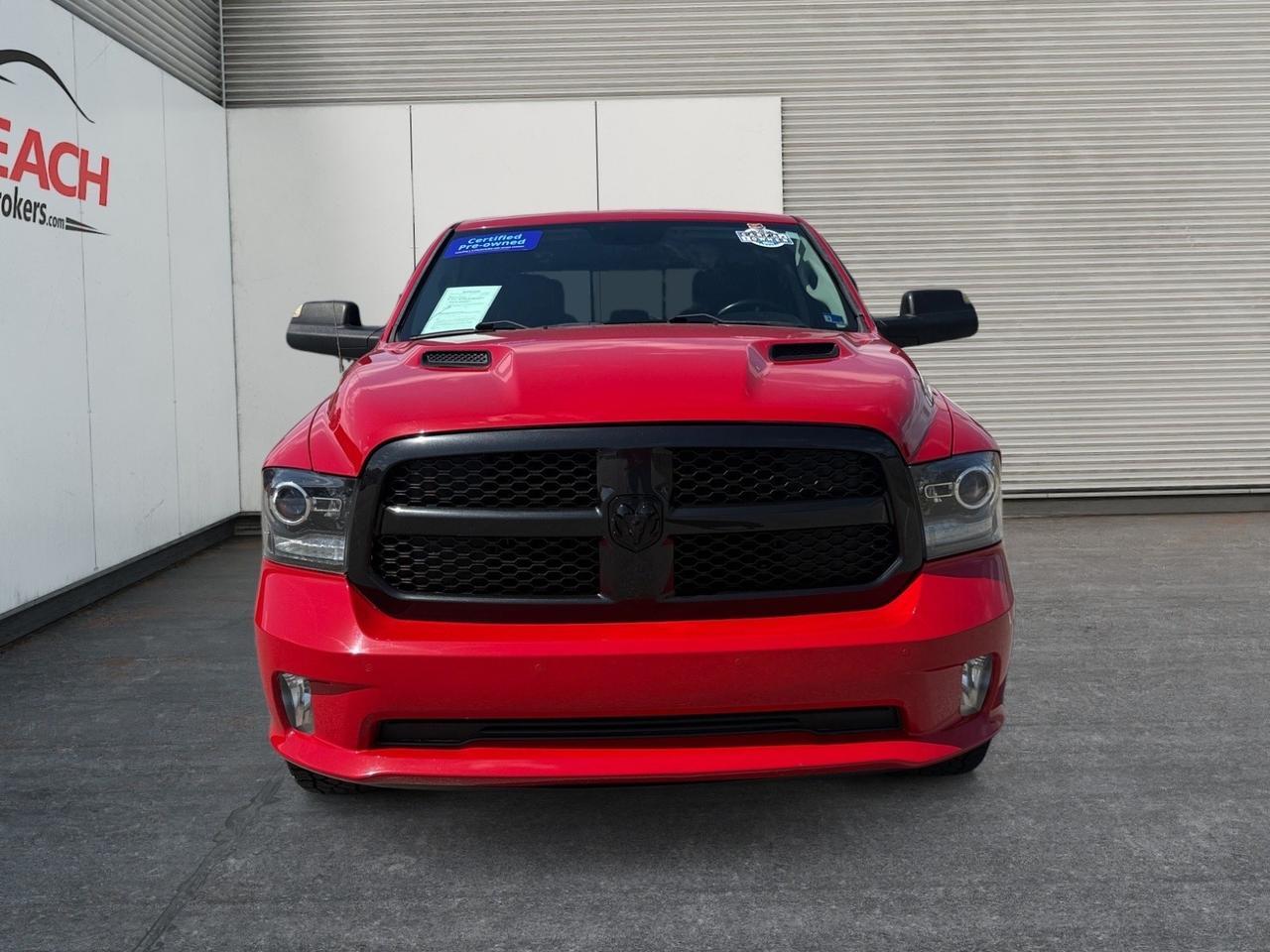 2017 Ram 1500 Night, HEATED SEATS, HEATED STEERING WHEEL, TONNEAU COVER, BACKUP CAMERA, POWER/HEATED MIRRORS, POWER FOLDING MIRRORS, POWER SLIDING REAR WINDOW, BLUETOOTH, REMOTE KEYLESS ENTRY, BED LINER, TOW PACKAGE, CLEAN CARFAX! Norfolk VA