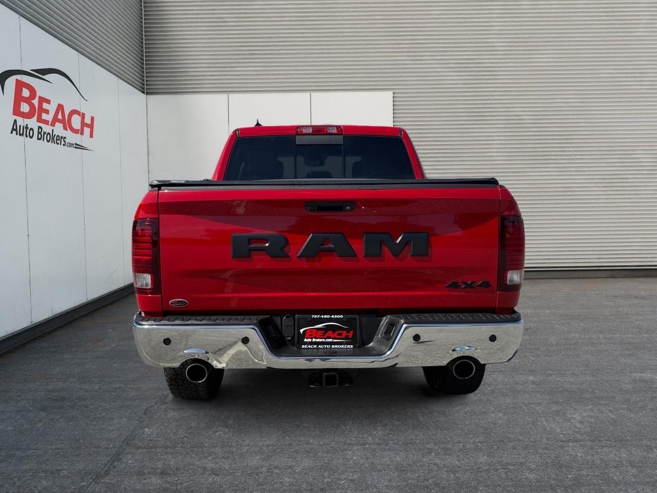 2017 Ram 1500 Night, HEATED SEATS, HEATED STEERING WHEEL, TONNEAU COVER, BACKUP CAMERA, POWER/HEATED MIRRORS, POWER FOLDING MIRRORS, POWER SLIDING REAR WINDOW, BLUETOOTH, REMOTE KEYLESS ENTRY, BED LINER, TOW PACKAGE, CLEAN CARFAX! Norfolk VA