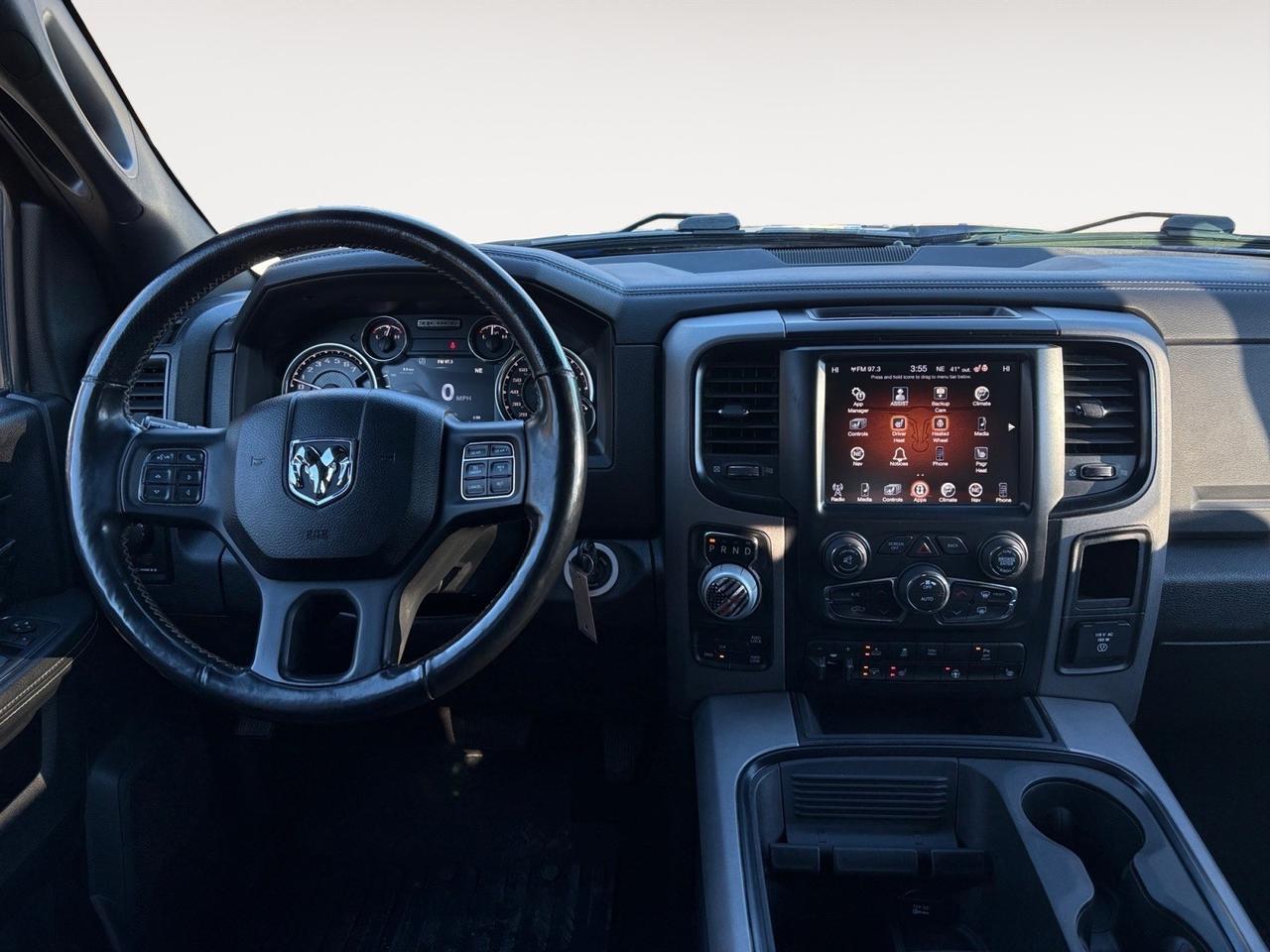 2017 Ram 1500 Rebel, BLACK TUBULAR STEPS, TOW PACKAGE, NAVIGATION, HEATED STEERING WHEEL & SEATS, REAR POWER SLIDING WINDOW, REMOTE START, LOW MILEAGE, CLEAN CARFAX, RAM ON THE ROAD!