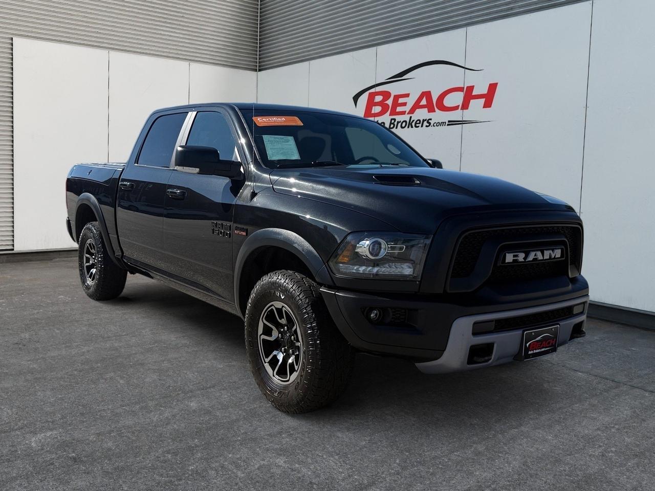2017 Ram 1500 Rebel, RAM BOXES, TOW PACKAGE, SLIDING REAR WINDOW, BACKUP CAMERA, POWER FOLDING MIRRORS, ALL WEATHER FLOOR MATS, KEYLESS START, ONLY 1 OWNER, TRUCKS THIS CLEAN DONT LAST LONG!