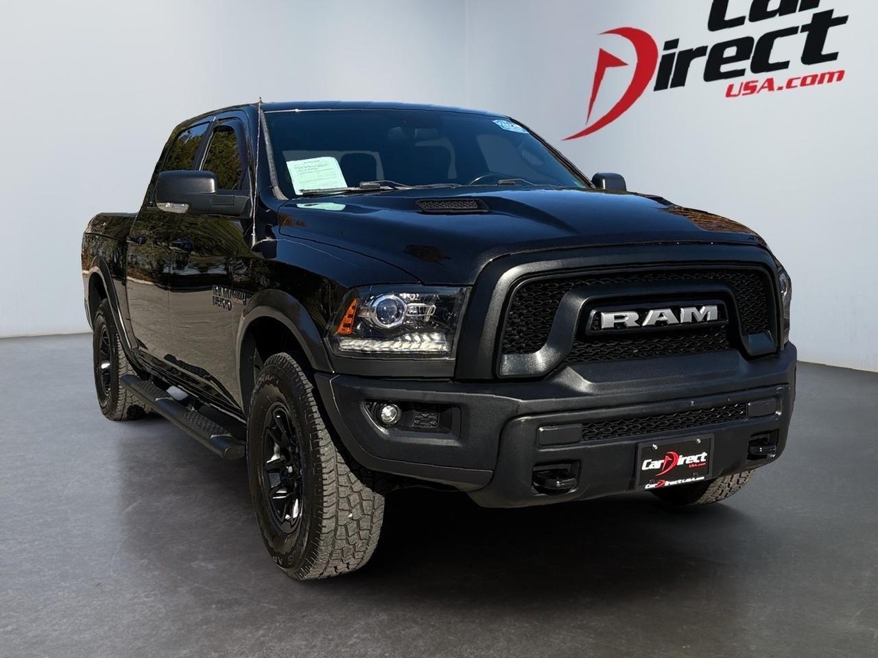 2017 Ram 1500 Rebel, RUNNING BOARDS, RAM CARGO BOXES, TOW PACKAGE, UCONNECT BLUETOOTH, BACKUP CAMERA WITH PARKING SENSORS, HEATED STEERING WHEEL & SEATS, LOW MILEAGE, ONLY 1 OWNER, CLEAN CARFAX, BECOME A REBEL ON THE ROAD!