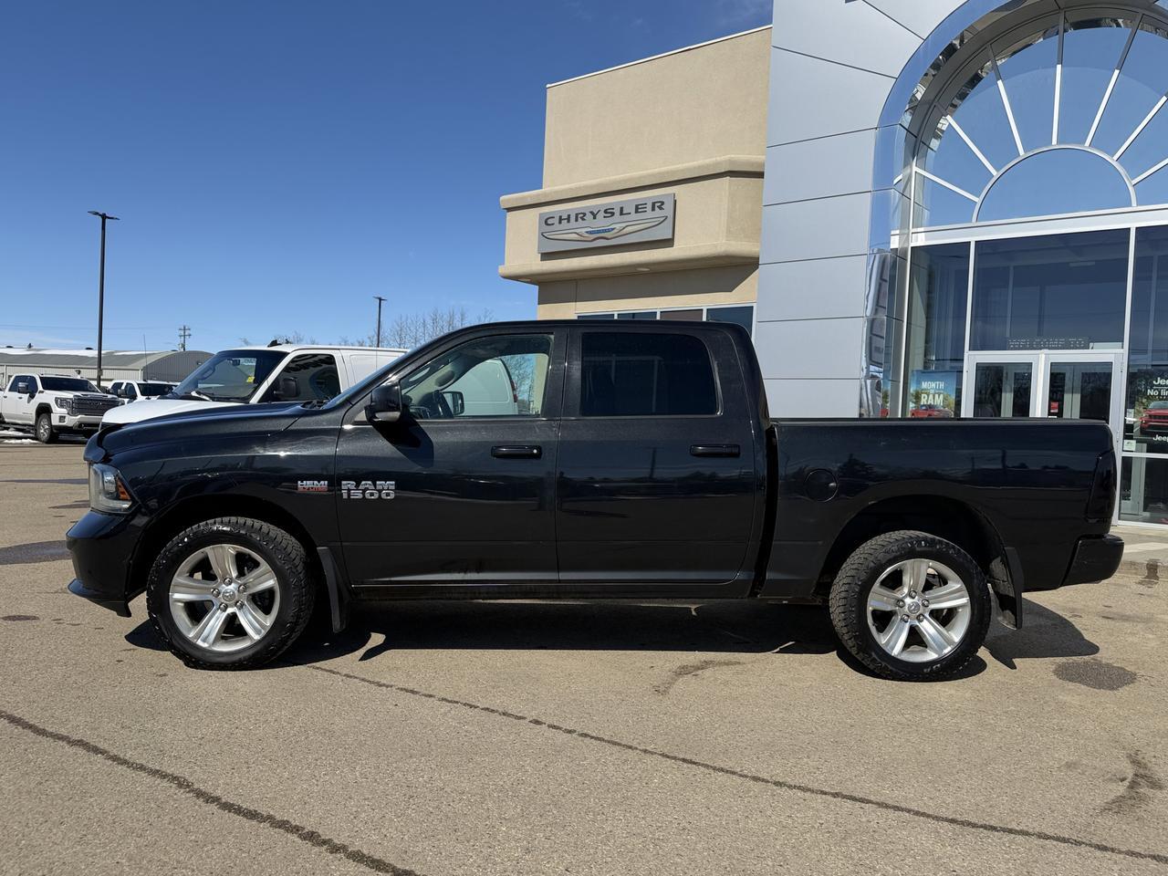 2017 Ram 1500 Sport | HEMI V8 | Brilliant Black | NAV | Heated Seats Steering Wheel | 20IN Polished Wheels Redwater AB