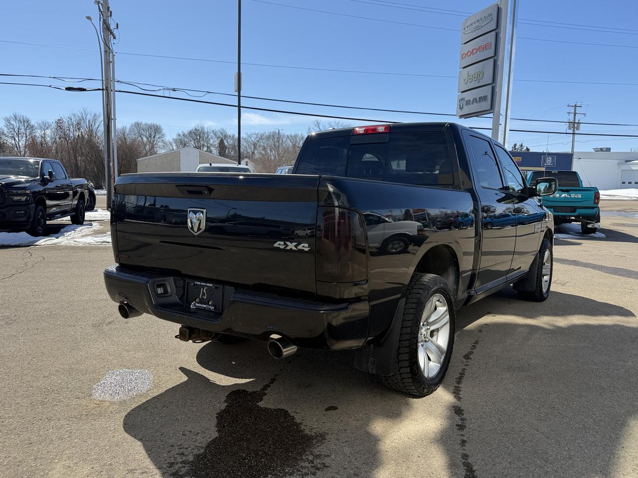 2017 Ram 1500 Sport | HEMI V8 | Brilliant Black | NAV | Heated Seats Steering Wheel | 20IN Polished Wheels Redwater AB