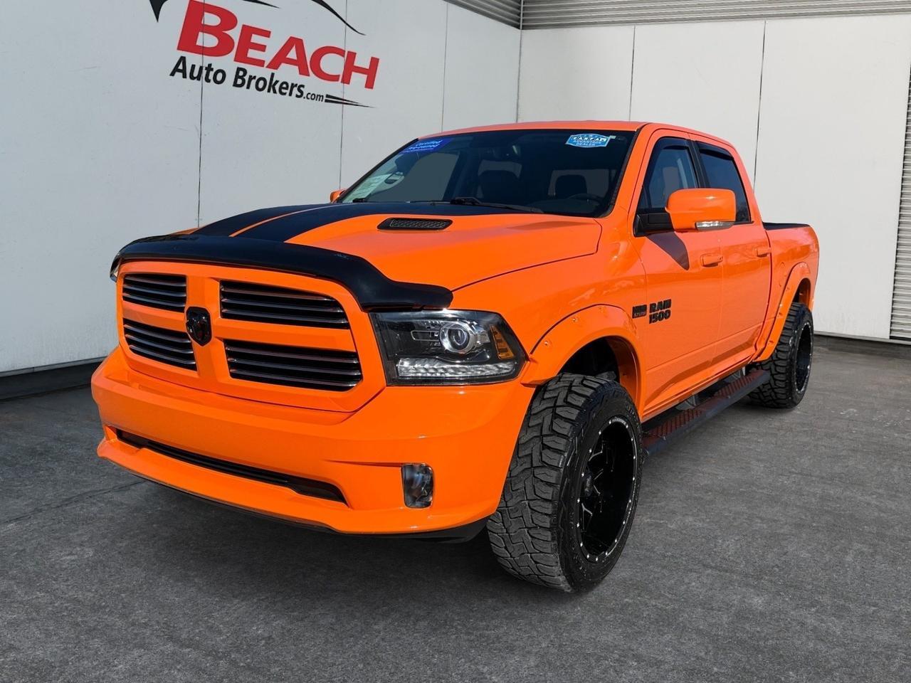 2017 Ram 1500 Sport, HEATED SEATS, HEATED STEERING WHEEL, BLUETOOTH, NAVIGATION, BACKUP CAMERA, POWER REAR SLIDING WINDOW, TOW PACKAGE, REMOTE KEYLESS ENTRY, THIS RAM IS READY TO TAKE ON ANY ADVENTURE!
