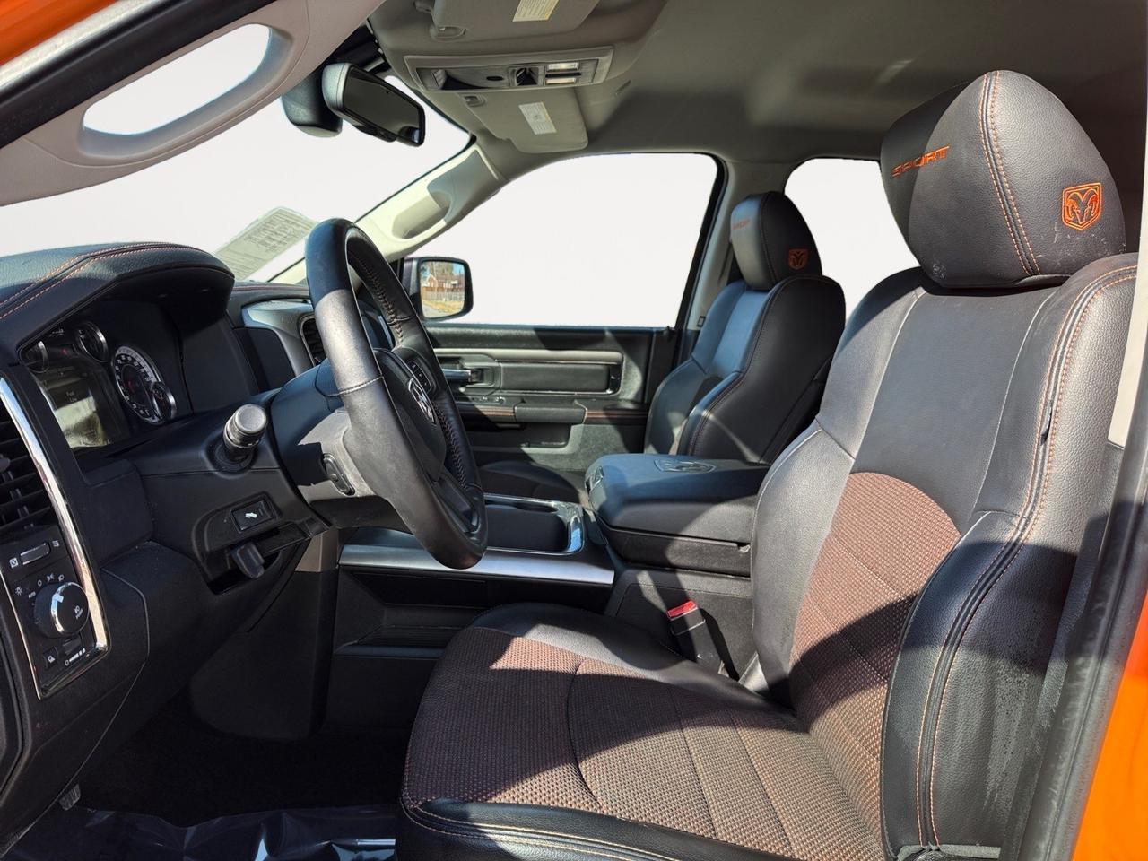 2017 Ram 1500 Sport, HEATED SEATS, HEATED STEERING WHEEL, BLUETOOTH, NAVIGATION, BACKUP CAMERA, POWER REAR SLIDING WINDOW, TOW PACKAGE, REMOTE KEYLESS ENTRY, THIS RAM IS READY TO TAKE ON ANY ADVENTURE!