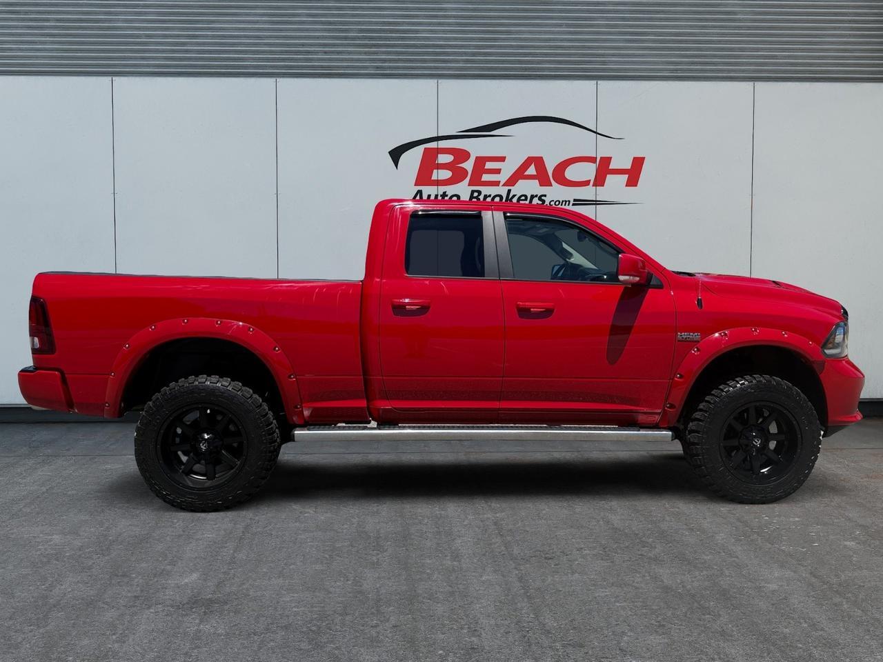 2017 Ram 1500 Sport, HEATED/VENTILATED SEATS, POWER SLIDING REAR WINDOW, UNIVERSAL GARAGE DOOR OPENER, POWER FOLDING MIRRORS, ALPINE SPEAKERS, BLUETOOTH, BED LINER, TOW PACKAGE, CLEAN CARFAX! Norfolk VA