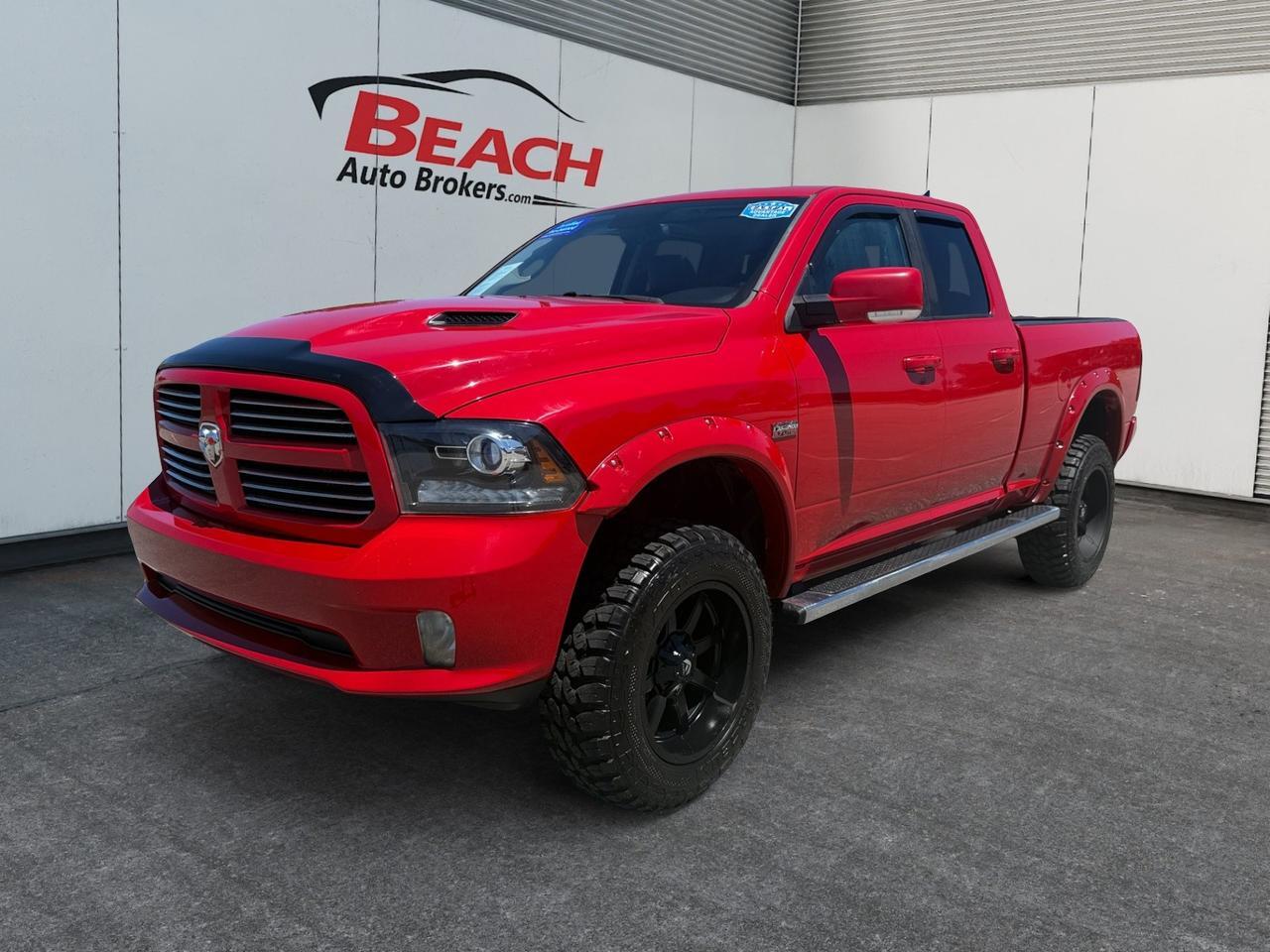 2017 Ram 1500 Sport, HEATED/VENTILATED SEATS, POWER SLIDING REAR WINDOW, UNIVERSAL GARAGE DOOR OPENER, POWER FOLDING MIRRORS, ALPINE SPEAKERS, BLUETOOTH, BED LINER, TOW PACKAGE, CLEAN CARFAX!