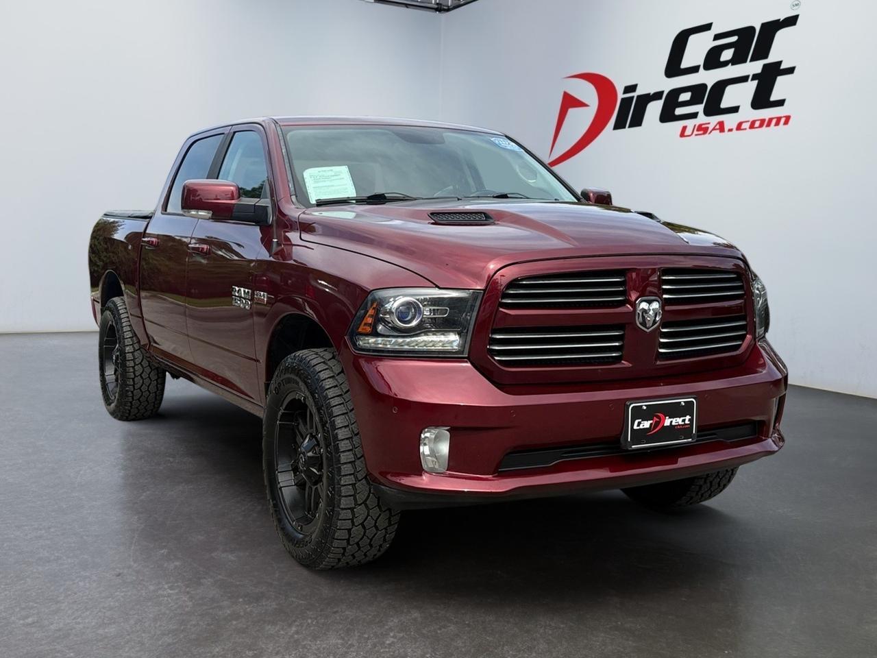 2017 Ram 1500 Sport, TOW PACKAGE, LIFTED, BACKUP CAMERA WITH PARKING SENSORS, HEATED & A/C SEATS, SUNROOF, NAVIGATION, REAR POWER SLIDING WINDOW, CUSTOM FUEL WHEELS, REMOTE START, LOW MILES, CLEAN CARFAX, TEST DRIVE THIS RAM TODAY! Virginia Beach VA