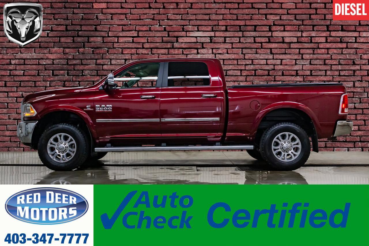 2017 Ram 2500 4x4 Crew Cab Laramie Diesel Leather Nav BCam Red Deer AB