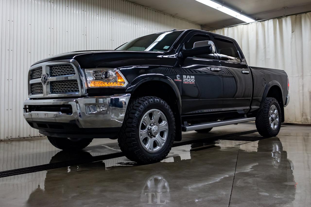 2017 Ram 2500 4x4 Crew Cab Laramie Diesel Leather Nav BCam Red Deer AB