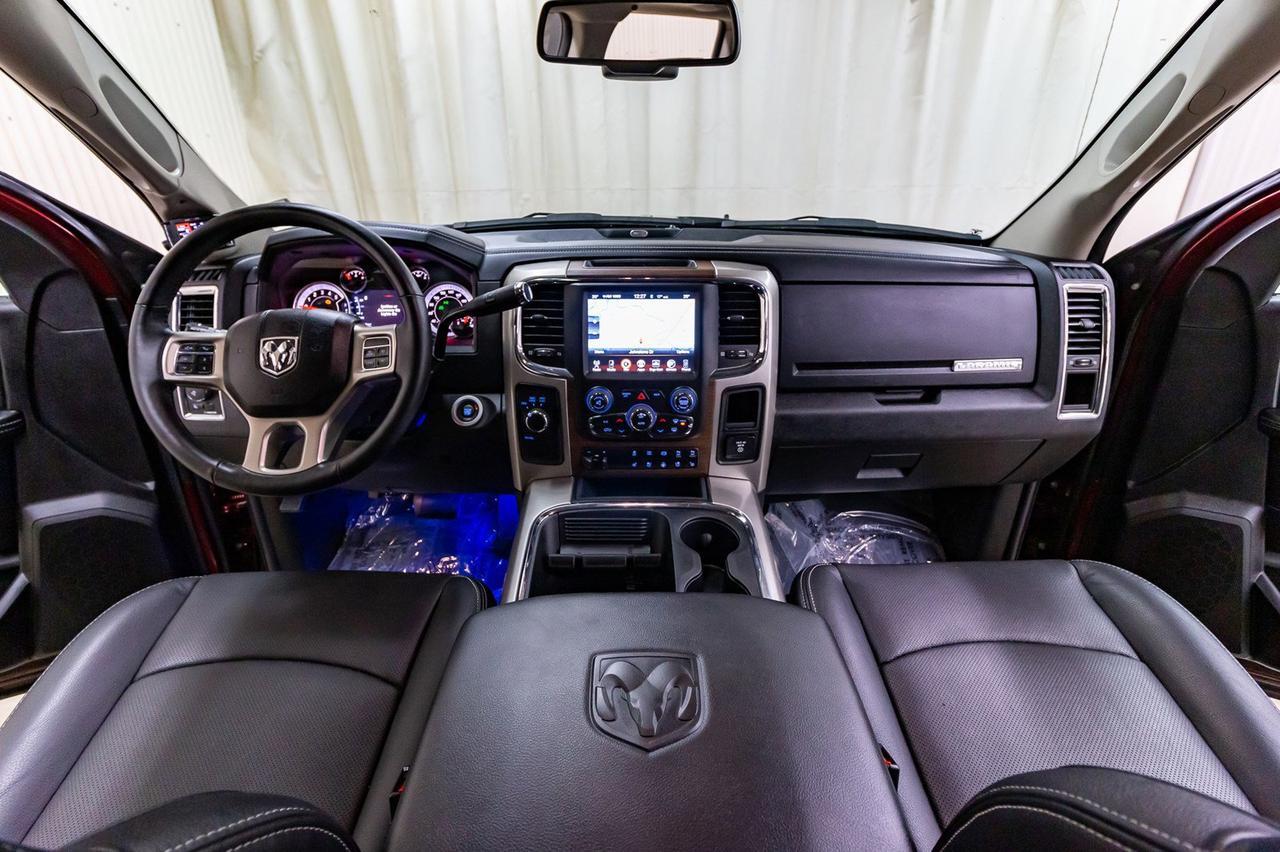 2017 Ram 2500 4x4 Crew Cab Laramie Level Kit Leather Roof Nav Red Deer AB