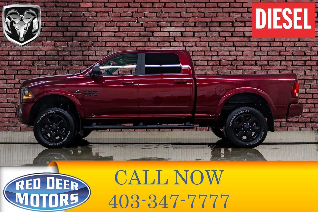 2017 Ram 2500 4x4 Crew Cab Laramie Level Kit Leather Roof Nav Red Deer AB