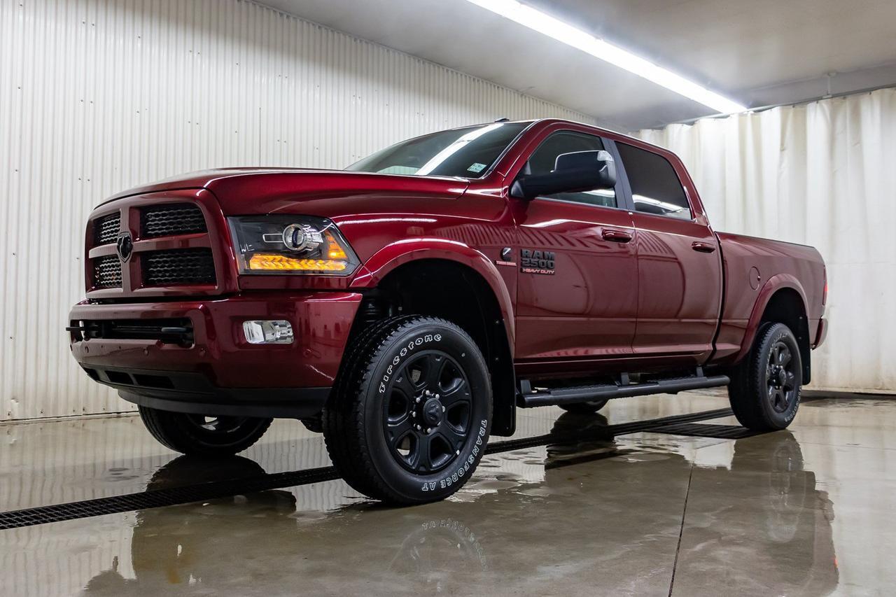 2017 Ram 2500 4x4 Crew Cab Laramie Level Kit Leather Roof Nav Red Deer AB