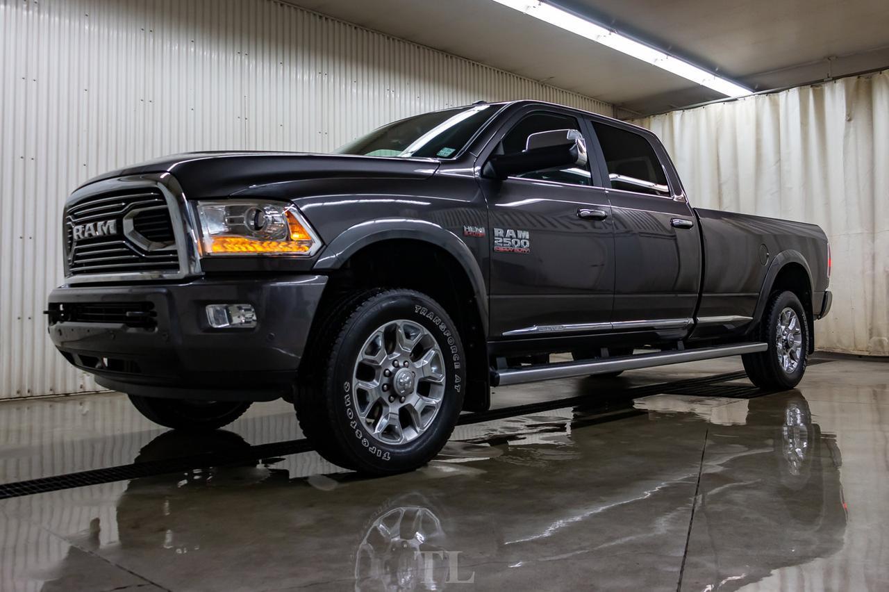2017 Ram 2500 4x4 Crew Cab Limited Longbox HEMI Leather Nav BCam Red Deer AB