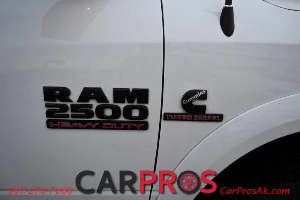 2017 Ram 2500 Big Horn SLT Crew Cab - 6.7L Cummins Turbo Diesel - 4X4 - Heated Seats - Remote Start - Heated Steering Wheel - Anti-Spin Differential Rear Axle - Factory Pre-wired Heavy Duty Snow Plow Prep Group - Backup Camera - Block Heater - Tow Package - 1 Owne Anchorage AK