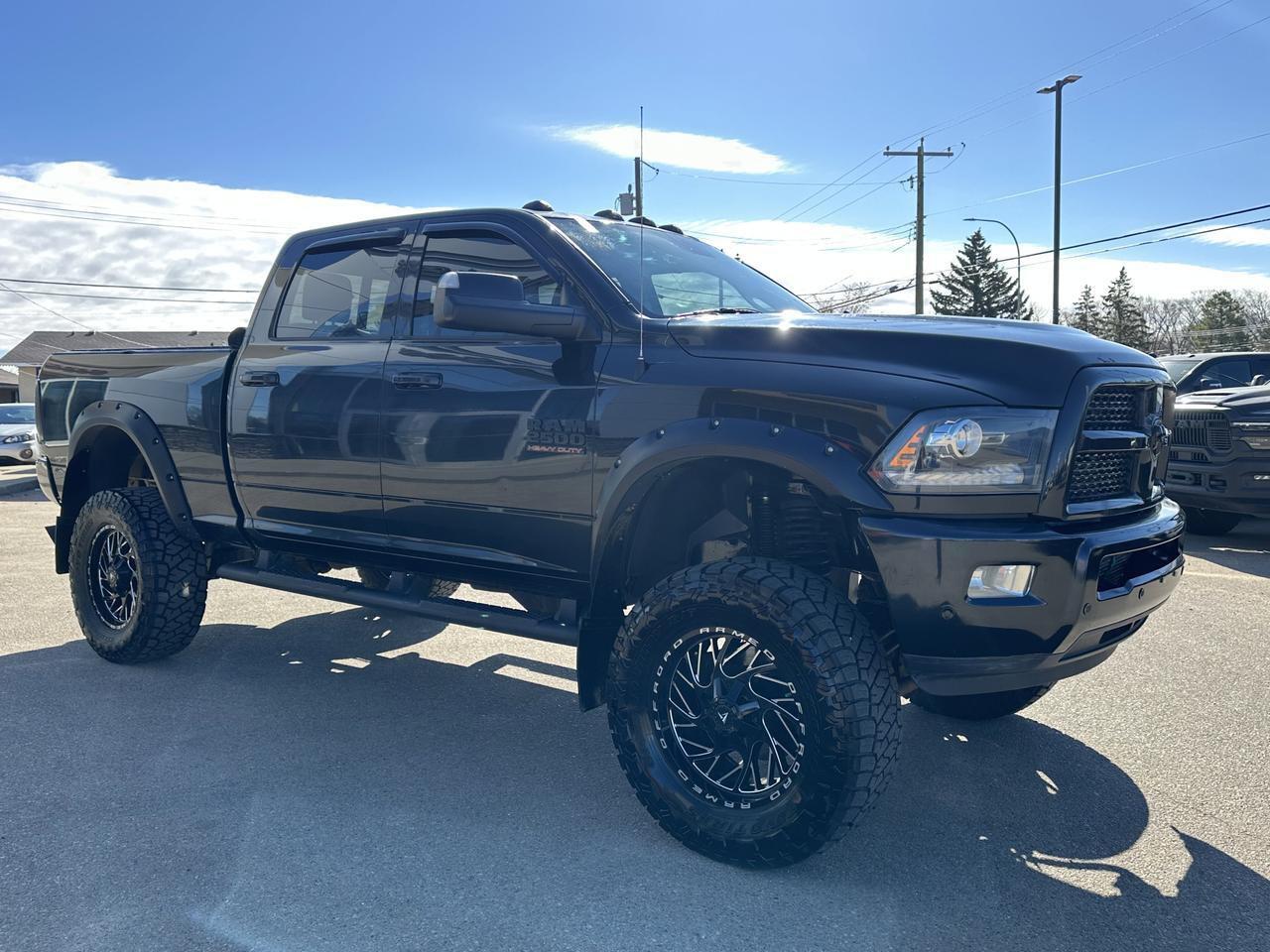 2017 Ram 2500 Laramie Crew Cab 4x4 | DELETED & TUNED | 6" Lift | Heated & Cooled Seats | Sun Roof | Alpine Audio Redwater AB