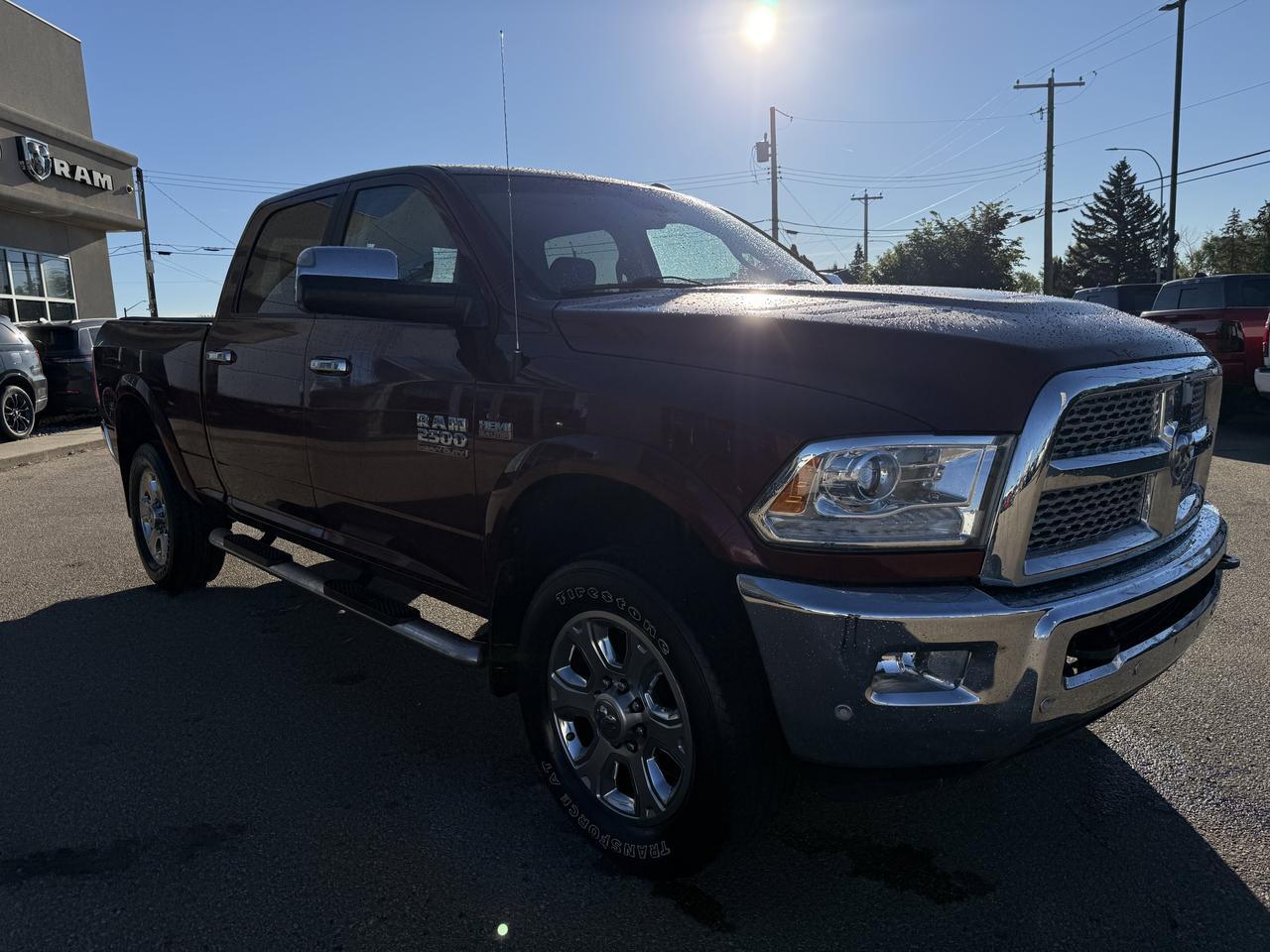 2017 Ram 2500 Laramie Crew Cab 4x4 | HEMI V8 | Red Pearl | Heated Leather Seats | Remote Start | Alpine Audio Redwater AB