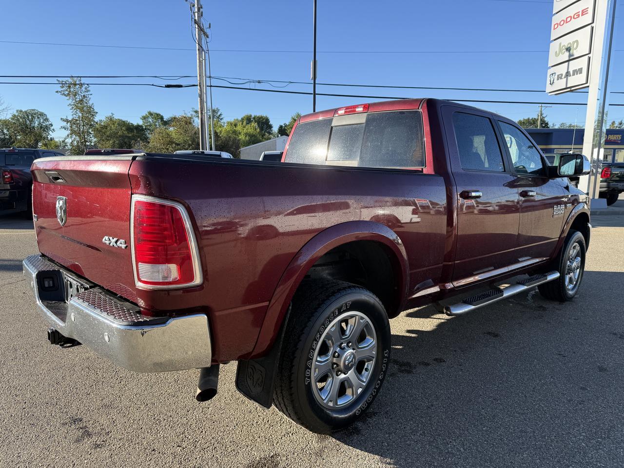 2017 Ram 2500 Laramie Crew Cab 4x4 | HEMI V8 | Red Pearl | Heated Leather Seats | Remote Start | Alpine Audio Redwater AB