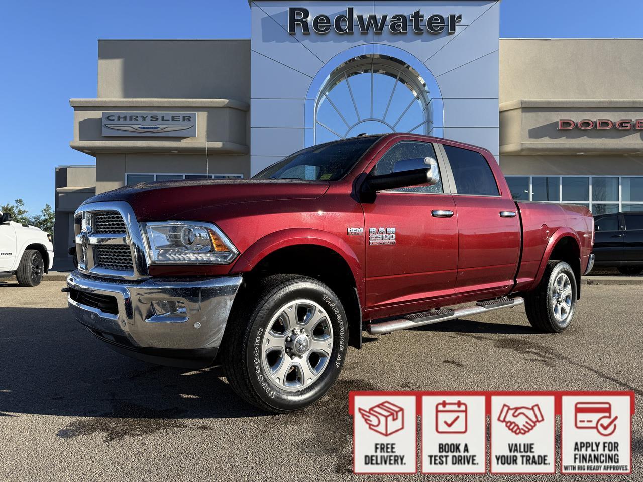 2017 Ram 2500 Laramie Crew Cab 4x4 | HEMI V8 | Red Pearl | Heated Leather Seats | Remote Start | Alpine Audio
