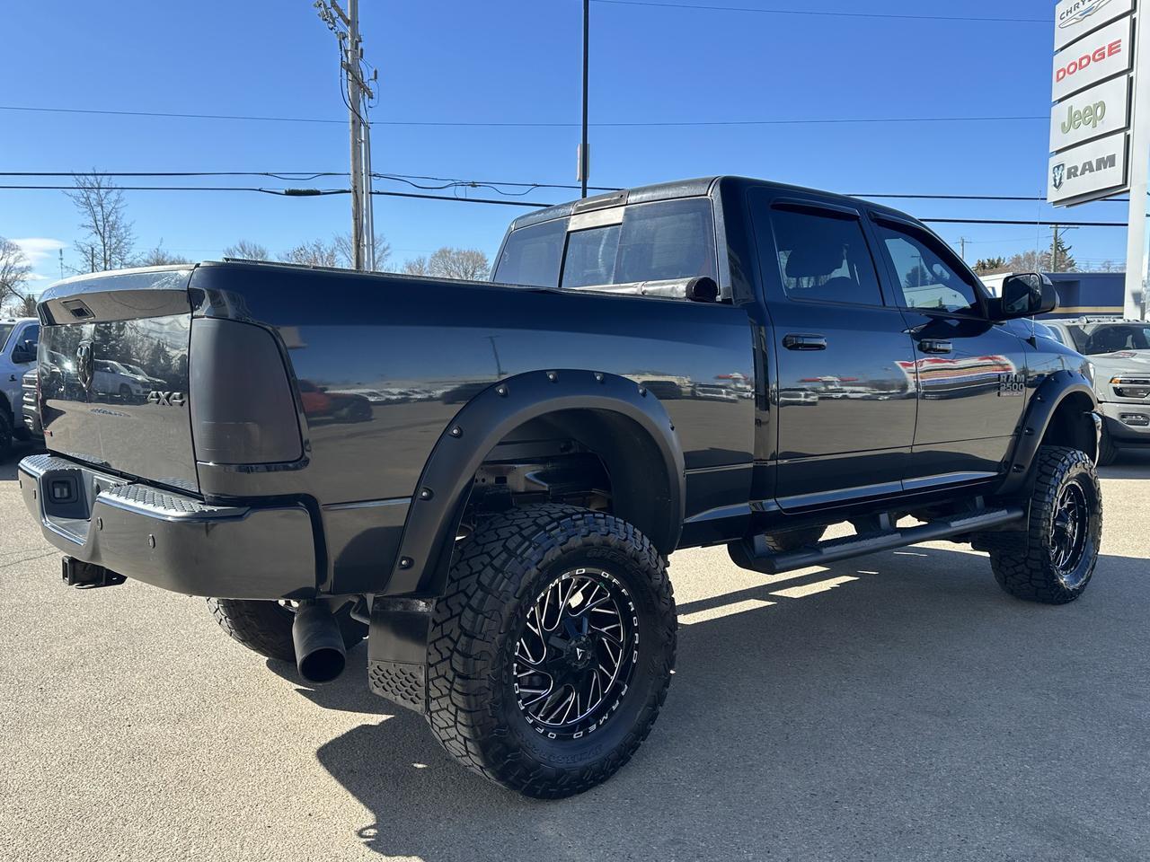 2017 Ram 2500 Laramie Crew Cab 4x4 | RIG READY RAM | DELETED & TUNED | 6" Lift | Heated & Cooled Seats | Sun Roof Redwater AB