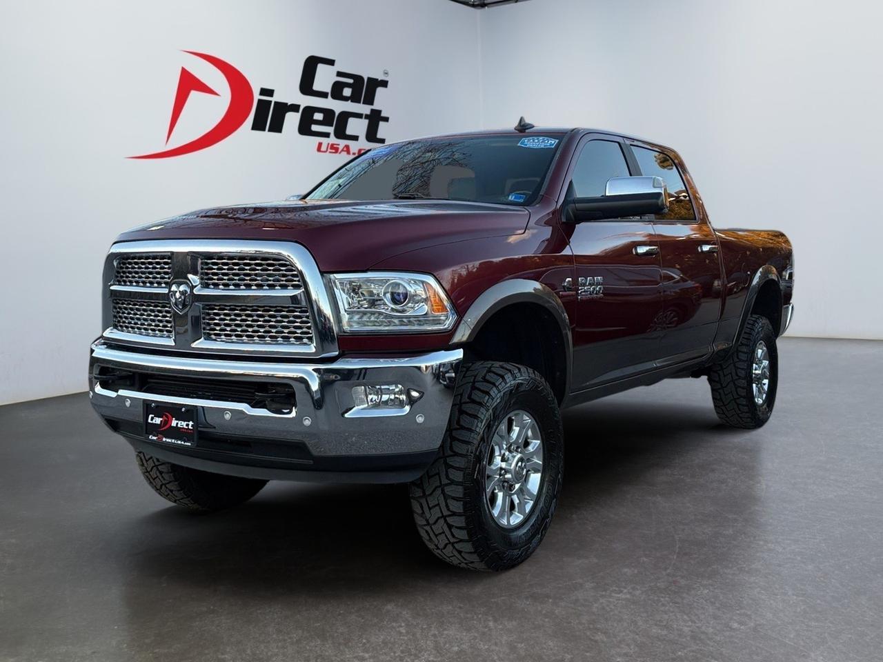 2017 Ram 2500 Laramie, LIDTED, 5TH WHEEL/GOOSENECK TOW PACKAGE, REMOTE START, BLIND SPOT ALERT, HEATED STEERING WHEEL & SEATS, BACKUP CAMERA WITH PARKING SENSORS, LOW MILES, CLEAN CARFAX, THIS RAM IS IN PERFECT CONDITION!