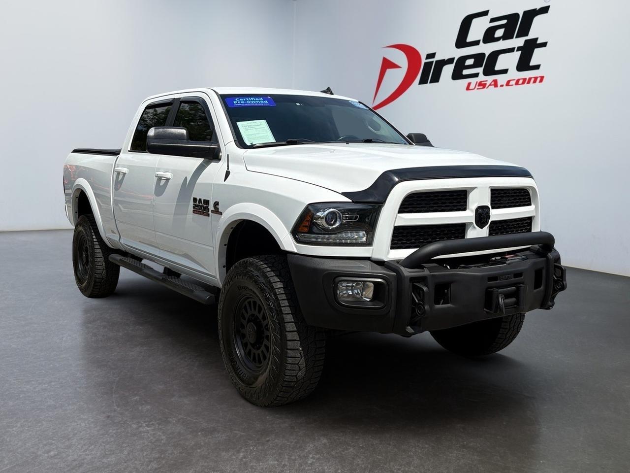 2017 Ram 2500 Laramie, RUNNING BOARDS, 5TH WHEEL/GOOSENECK TOW PACKAGE, HEATED & VENTILATED SEATS, BACKUP CAMERA. PARKING SENSORS, LIFTED, BRUSH GUARD, LOW MILES, CLEAN CARFAX, THIS TRUCK IS READY TO WORK!