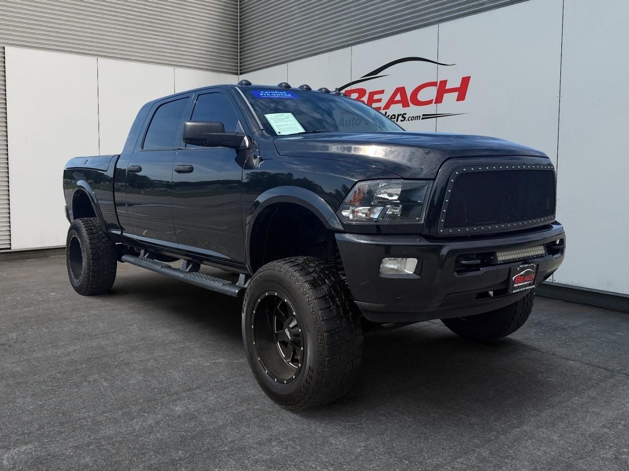 2017 Ram 2500 Lone Star, HEATED SEATS, HEATED STEERING WHEEL, BED LINER, TOW PACKAGE, RUNNING BOARDS, POWER/HEATED MIRRORS, TOW HOOKS, BACKUP CAMERA, SUNROOF, BLUETOOTH, ALPINE SPEAKERS, THIS BLACK BEAUTY IS READY FOR A TEST DRIVE!