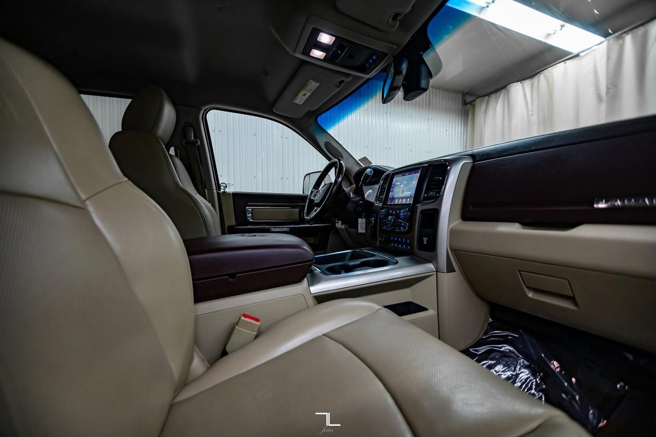 2017 Ram 3500 4x4 Crew Cab Laramie Diesel Leather Nav BCam Red Deer AB