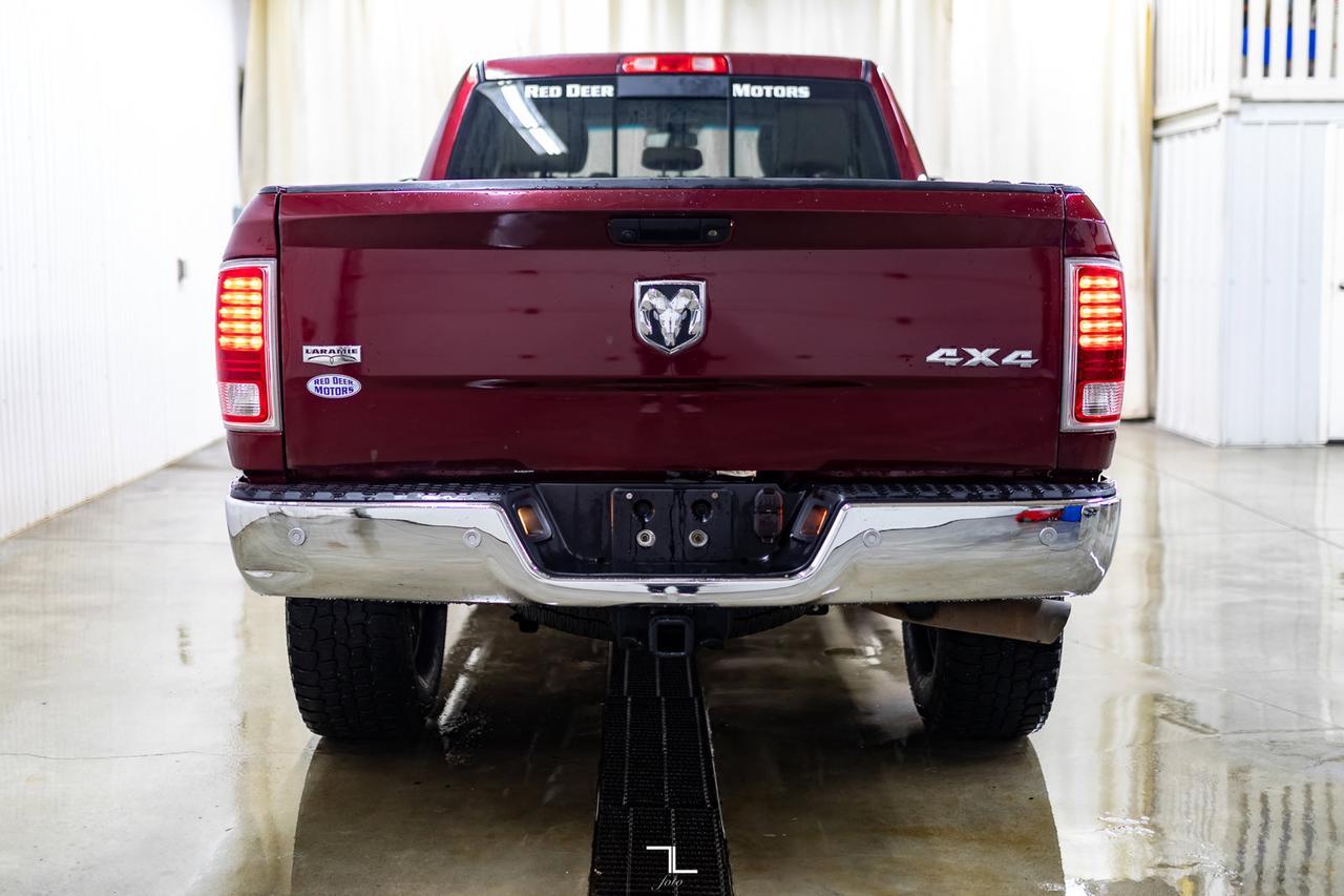 2017 Ram 3500 4x4 Crew Cab Laramie Diesel Leather Nav BCam Red Deer AB