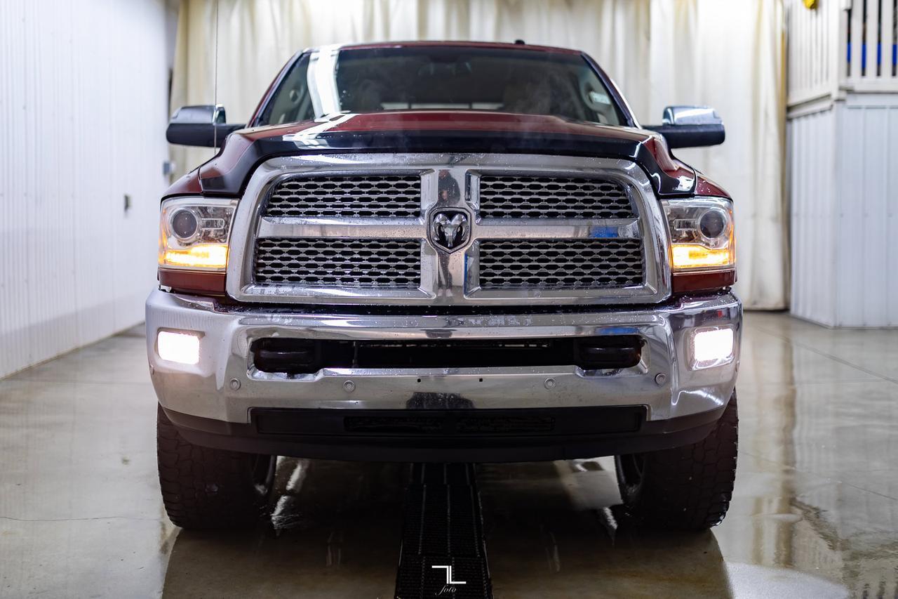 2017 Ram 3500 4x4 Crew Cab Laramie Diesel Leather Nav BCam Red Deer AB