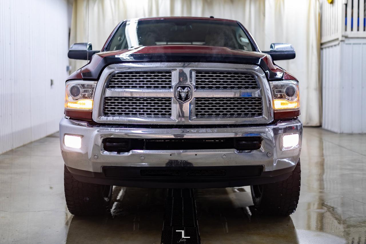 2017 Ram 3500 4x4 Crew Cab Laramie Diesel Leather Nav BCam Red Deer AB
