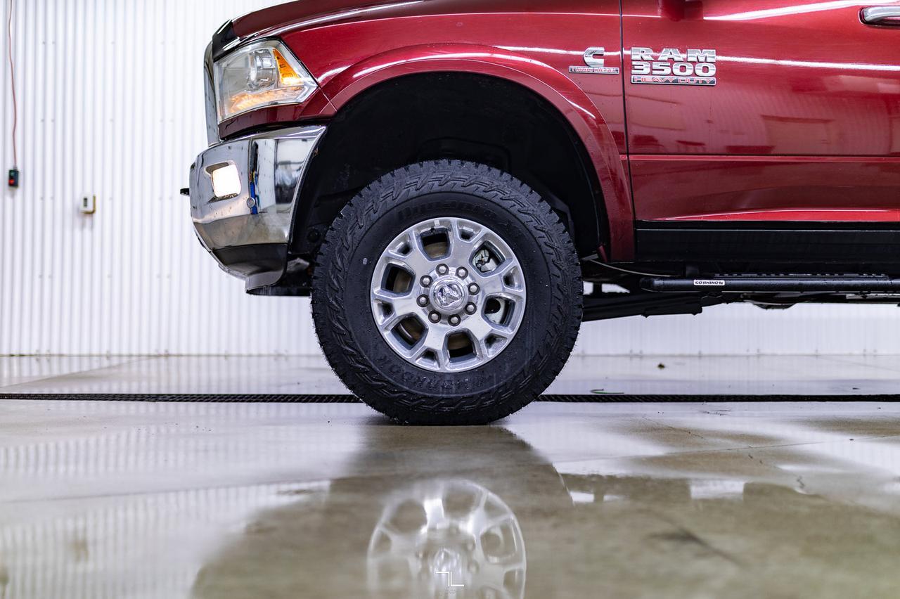 2017 Ram 3500 4x4 Crew Cab Laramie Diesel Leather Nav BCam Red Deer AB
