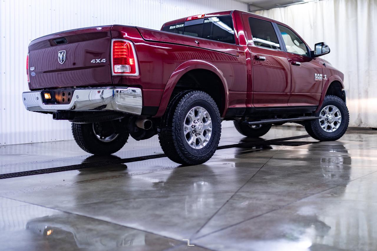 2017 Ram 3500 4x4 Crew Cab Laramie Diesel Leather Nav BCam Red Deer AB