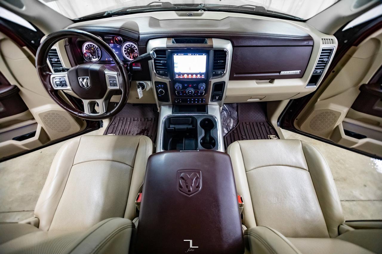 2017 Ram 3500 4x4 Crew Cab Laramie Diesel Leather Nav BCam Red Deer AB